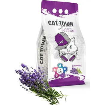 Podestýlka pro kočku CAT TOWN – EKOLOGICKÝ BENTONITOVÉ STELIVO S LEVANDULÍ