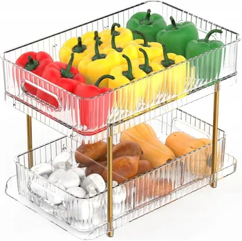 Organizér na kosmetiku Organizéry na make-up a kosmetiku, dvouvrstvý organizér na toaletní stolek apod.