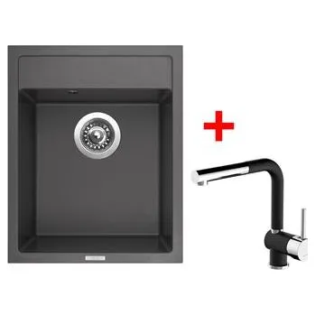 Sinks CLASSIC 400 Pureblack + MIX 3 P GR