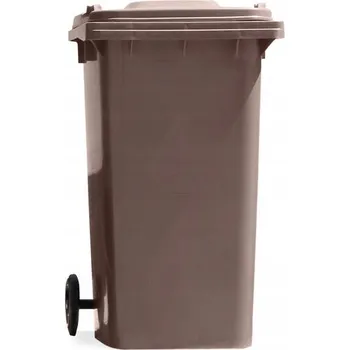 Odpadkový koš Nádoba na odpad Mirpol 120 l hnědá