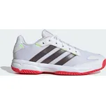 ADIDAS Dětské boty Stabil Indoor 36 2/3 BÍLÁ|KAŠTANOVÁ|ČERVENÁ