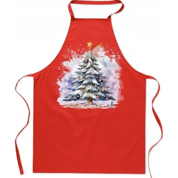 Kuchyňská zástěra Vánoční zástěra pro kuchaře – Módní Dárek s motivem vánočního stromku