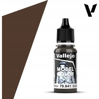 Modelářská barva Vallejo Model Color 70.941 BURNT UMBER 17 ml - Modelářská akrylová barva, Umbra pálená, 17 ml