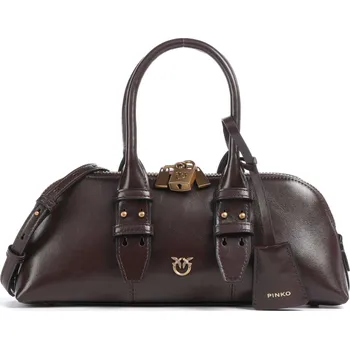 Kabelka Pinko Bowling Horizontal - Kabelka v tmavohnědá, kůže, 232645 | Kabelky pro ženy & muže