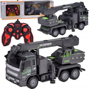 RC model auta RC Náklaďák s jeřábem na dálkové ovládání Černá