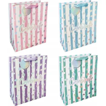 Dárková taška Ozdobná dárková taška 26x32 cm modrá