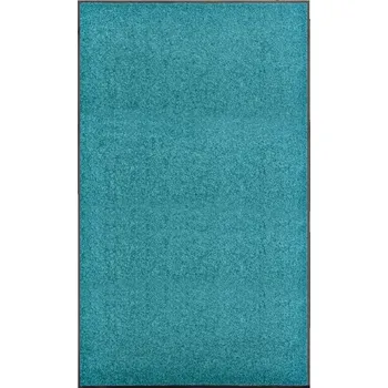 Rohožka Protiskluzová rohožka modrozelená 150x90 cm, polyamid, PVC, pratelná