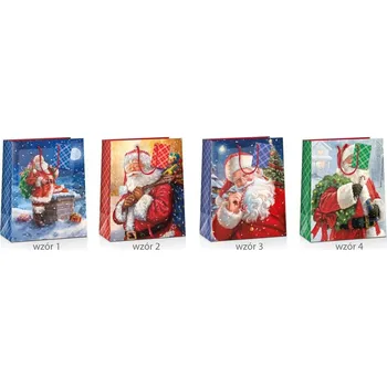 Dárková taška DÁRKOVÁ TAŠKA Mikuláš S VĚNCEM 23x18 cm