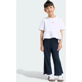 ADIDAS SOUPRAVA SEASONALS SWEAT RUFFLES 9 LET BÍLÁ|RŮŽOVÁ