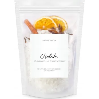 Koupelová sůl Sůl do koupele Relax pomeranč skořice hřebíček zimní vánoční dárek