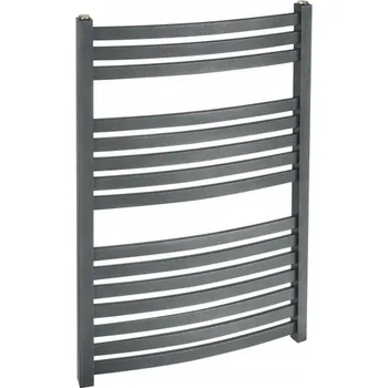 Radiátor Koupelnový radiátor vodní 395 W 53 x 71,5 mm černý