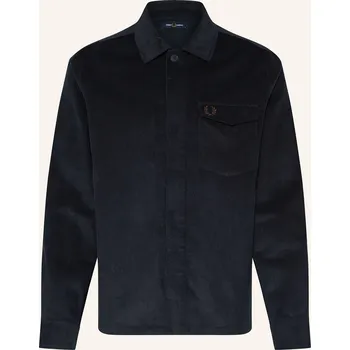 Pánská košile Fred Perry Pánská Manšestrová Bunda, tmavě modrá, 48