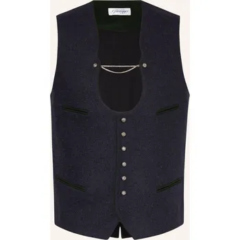 Pánská bunda Grasegger Pánská Krojová Vesta Miesbacher, tmavě modrá, 48