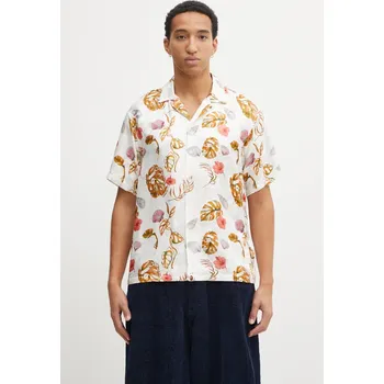 Dámská košile Košile s přídavkem hedvábí A Bathing Ape Vacation Pattern Open Collar, XL, bílá, 00X