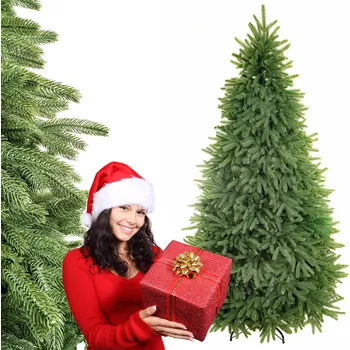 Vánoční stromek ZELENÝ Vánoční stromek 150 cm JAKO ŽIVÝ 100% PE HUSTÝ