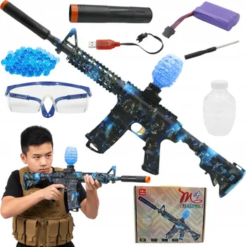Dětská zbraň KARABIN NA KULKI ZELOWE M416 AUTOMATICKÁ PISTOLE NA GELOVÉ KULIČKY BEZPEČNÁ