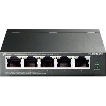 Switch Switch TP-Link 5p TL-SG105PE (5x 10/100/1000Mbit, 4x PoE+)