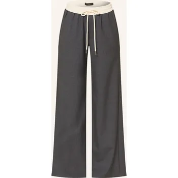 Oui Dámské Kalhoty Marlene, tmavě šedá / režná, 34