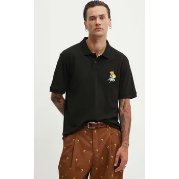 Pánské oblečení Bavlněné polo tričko HUGO 50517409 černá 99X, vel. S