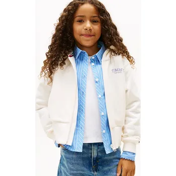 Chlapecká mikina Dětská mikina Tommy Hilfiger bílá barva, s kapucí, s aplikací, KG0KG08988 KG0KG08988.116.122.PPY2 00X, vel. 122