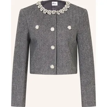 Dámský blejzr Self-Portrait Dámská Bunda Hranatého Střihu S Ozdobnými...