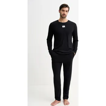 Pánské pyžamo Bavlněné pyžamo Fila FPW1232 černá 99X, vel. XL