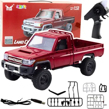 RC model auta LEAN Toys RC Off-road auto 1:12 MN82 Land Cruiser – 4×4, 2.4GHz, červené