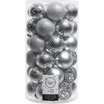 Vánoční dekorace Zdobená Vánoční Koule , Hladká Vánoční Koule , Tvarované Vánoční Baňky , Sady 6 cm 37 ks