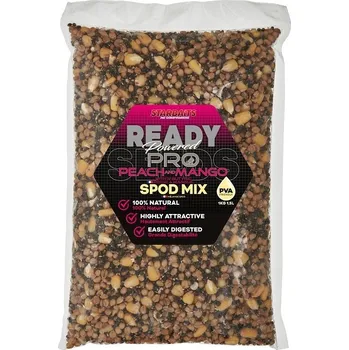 Nástraha Směs Starbaits Spod Mix Ready Seeds Probiotic Peach Mango 1kg