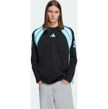 Pánské tričko ADIDAS TRIČKO MERCEDES - AMG PETRONAS FORMULA ONE TEAM LAS VEGAS LONGSLEEVE. BÍLÁ|ČERNÁ