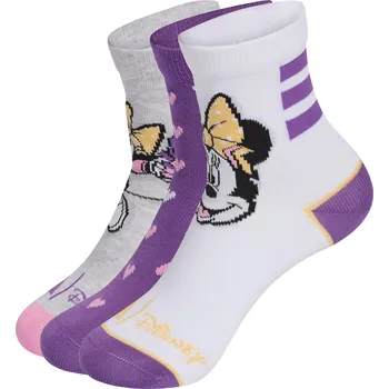 Pánské ponožky ADIDAS PONOŽKY ADIDAS DISNEY MINNIE MOUSE 35/36 BÍLÁ|FIALOVÁ|ŠEDÁ