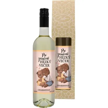 Víno Dárkové bílé víno pro zaručeně hezký večer 0,75 l - Chardonnay