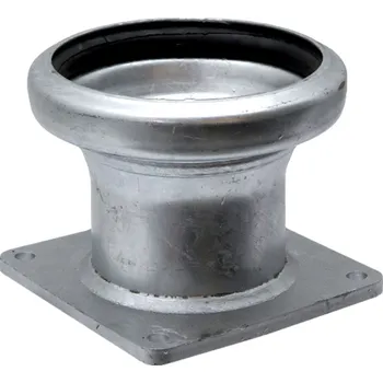 RC náhradní díl Bauer díl samec s přírubou 4" zinkovaný pro fekální vozy