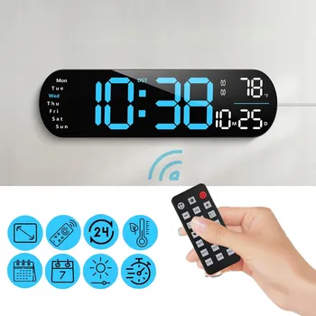 Hodiny Krbové hodiny modré 33 cm