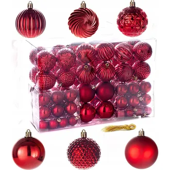 Vánoční dekorace Zdobená Vánoční Koule , hladká Vánoční Koule vánoční koule 6 cm, 100 ks