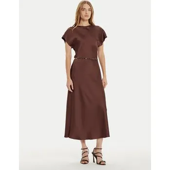 Dámské šaty Imperial Koktejlové šaty ADQJIBA Hnědá Regular Fit S