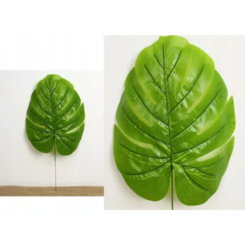 umělá květina Silikonový list MONSTERA 50x28 cm ZELENÝ