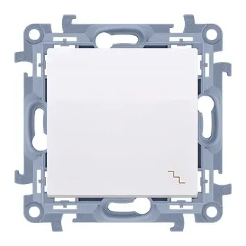 vypínač a zásuvka Spínač Střídavý Jednopólový Zápustný Bílý Kontakt Simon 10 CW6C