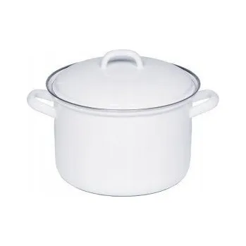 Hrnec Riess Classic 1,5l bílý smaltovaný Hrnec