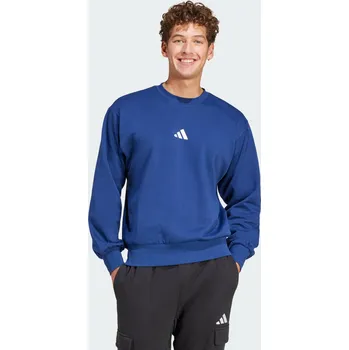 Pánská mikina ADIDAS Flísová mikina Essentials Feelcozy XS BÍLÁ|MODRÁ