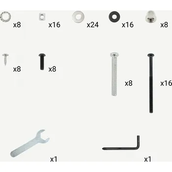 PONGORI Sada šroubů k tyči stolního fotbalu BF500 (náhradní díl)