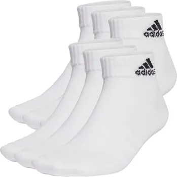 Pánské ponožky ADIDAS Ponožky Thin and Light Sportswear Ankle – 6 párů BÍLÁ|ČERNÁ