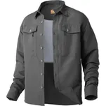 Geoff Anderson Košile s Dlouhým Rukávem Ezmar Midweight Soft Šedá Velikost: XXL