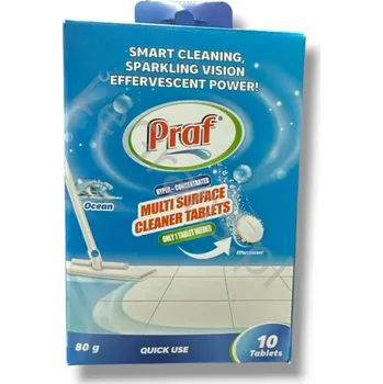PRAF - QUICK USE Tablety na čištění různých povrchů, 10 ks po 80 g