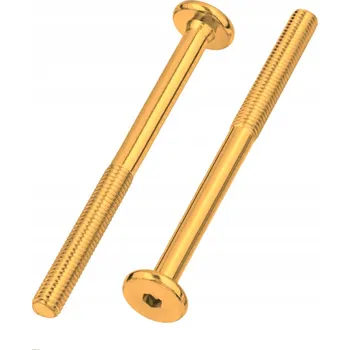 Šroub Meblový šroub žlutý M6 x 120 plochá hlava imbus 20ks