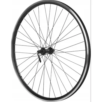 Zapletené kolo KOLO 28" PŘEDNÍ HLINÍKOVÝ RÁFEK KUŽELOVÝ NÁBOJ ALU V-BRZDA ČERNÉ SHIMANO TX500