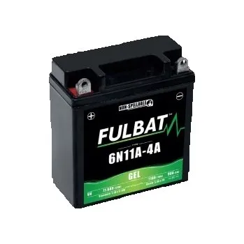 Motobaterie GELOVÝ AKUMULÁTOR 12V BEZÚDRŽBOVÁ FULBAT 6N11A-4A Skútr Motorka Čtyřkolka
