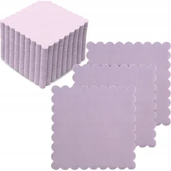 Papírový ubrousek PAPÍROVÉ UBROUSKY FIALOVÉ VŘESOVÉ ZOUBKOVANÉ GASTRONOMICKÉ 15x15cm 200ks