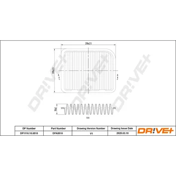 Vzduchový filtr Vzduchový filtr DRIVE+ DP1110.10.0510