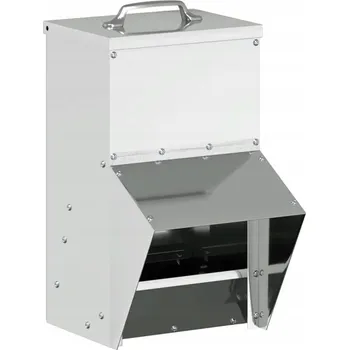 Krmítko pro ptáka Krmítko pro slepice Stříbrné 20 x 25 x 35 cm Ocel Pozinkovaná